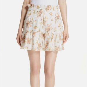 La Vie RT Rebecca Taylor Madeline Smocked Ruffled Floral Shorts
